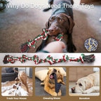 Rope Toys for Dogs Aggressive Chewers, Tug Toys for Large Dogs 40In 6 Knots Dog Tug of War Rope with Ball, Indestructible Giant Dog Toys Bulk Chew Toys for Teething Pet Playing Training