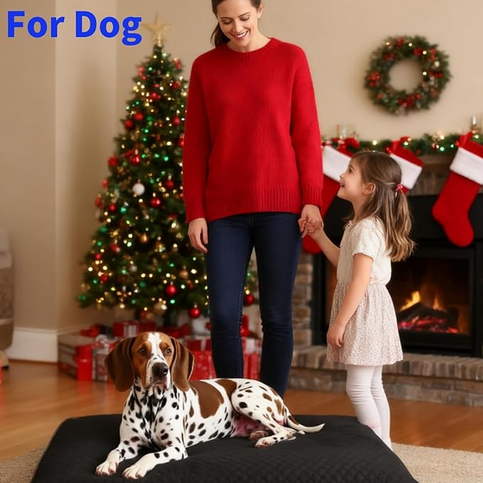 Heated Dog Bed Dog Heating Pad,Outdoor Doghouse Indoor Bed,Continuous High & Low Heater for Small Medium Pet Cat Puppy Puppies Chew Proof
