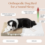 Dog Bed for XXXL Dogs up to 150 lbs with Orthopedic Foam Waterproof Cover Removable and Washable Cover Fluffy Dog Crate Bed with Non-Slip Bottom