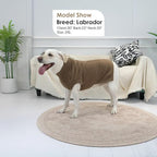 Dog Sweaters for Large Dogs Male Female Pet Knitwear Classic Puppy Warm Pullover Turtleneck Cold Weather Clothes for Pitbull(Brown, XL)