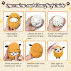 Interactive Moving Dog Toys, 2025 Upgraded Jumping Squeaky Moving Dog Ball, Rechargeable Plush Chew Toys for Small/Medium/Large Dogs to Keep Them Busy (Sheep)