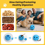 IFOYO Frozen Treat Dog Toy Ball for Small to Medium Dogs, Silicone Enrichment Dog Toys to Keep Them Busy, Reduce Anxiety, Puzzle Treat Dispensing Dogs Toys for Slow Food Training, Easy to Clean
