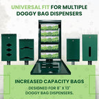 Dog Waste Bags 2000 Count - Thick, leakproof, tear-resistant replacement poop bags for outdoor dispensers