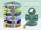 Personalized Cat Collar Breakaway with Safety Release Buckle - Engraved Name Phone Number for Boy and Girl Kittens