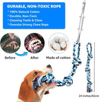 LOOBANI Spring Pole Toy for Pitbull: Bungee Tug of War Toys for Small Large Aggressive Chewers Dogs to Exercise & Muscle Building & Bite Training,Outdoor Heavy Duty Bungee Solo Tree Tugger Hanging Toy