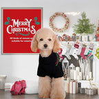 PETCARE Dog Christmas Sweater Black Ugly Funny Cute Cartoon Reindeer Cat Sweaters Jumper Holiday Dog Clothes Puppy Sweaters for Small Medium Large Dogs Fall Winter Outfits Xmas Dogs Costume,X-Large