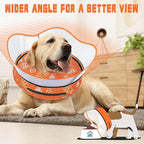 Elevated Inflatable Dog Cone Collar to Stop Licking, Dog Donut Collar After Surgery, Soft Dog Cone Alternative for Small Medium Large Dogs