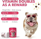 Cranberry UTI Chews for Dogs Bladder Support + D-Mannose Supports Kidney Urinary Tract and Bladder Health Natural Cranberry Wellness Supplement Immune System Booster Natural Pet Antioxidant 120 Chews