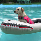 Kuoser Small Dog Life Jacket High Flotation, Reflective Puppy Water Vest for Swimming Boating, Adjustable Doggie Life Preserver Rescue Handle for Summer, Pink S