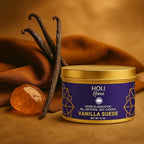 HOLI Pet Odor Eliminator Candle – Vanilla Suede Scent – All Natural Soy Wax, Paraben & Phthalate Free, Pet Safe, Long-Lasting 30-Hour Burn, Non-Toxic & Plastic-Free Air Freshener for Home
