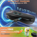 2025 Upgraded Dog Bark Deterrent Devices【Efficiency Increased 200%】【 1S Quick Response 】 100% Pet Safe, 3-in-1 Ultrasonic Dog Bark Deterrent Suitable for Indoor and Outdoor Use-Balck