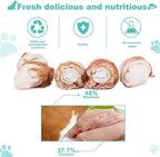 Dog Treats Chicken Wrapped Rawhide Bones for Small Dog Treats Puppy Chews Snacks Promotes Healthy Chewing Chicken Wrapped Knot 2.5" 0.5lb