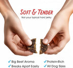 Farmland Traditions Dogs Love Beef Jerky Dog Treats with Only 3 Ingredients and No Fillers, 5 Ounce Bag
