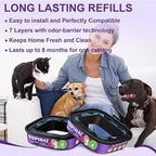 Jumbo Square Refill Bags 2 Pack – Lasts Up to 8 Months – Plant Scented Dog Poop Bags for Dogs – Pet Waste Refills for Odor Control – Fits Pet Genie Dog Waste Disposal System & Litter Genie Pails