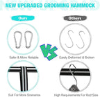 Cat Grooming Hammock - Dog Grooming Harness with Nail Trimming Feature (XS, 15lb), Dog Sling for Nail Clipping