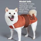 KYEESE Dog Coat Soft Pet Sweater for Cold Weather Warm Pet Winter Puffer Coat with Leash Hole Thick Cat Clothes with Pocket Waterproof Dogs Jacket with Fleece Lined Windproof Dog Coats for Small Dogs
