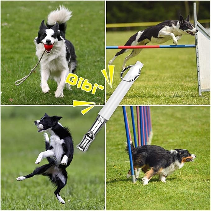Dog Whistle to Stop Barking Neighbors Dog,2 Pcs Adjustable Ultrasonic Silent Dog Whistle