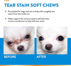 NaturVet – Tear Stain Plus Lutein – Eliminates Unsightly Tear Stains – Enhanced with Cranberry Extract, Marshmallow Root & Oregon Grape Root – for Dogs & Cats – 70 Soft Chews