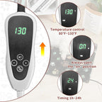 Cat Heating Pad Round 16in,Waterproof Outer Skin and Smart Thermostat Switch, Adjustable Heated Cat Bed, Adding Wire Rope Wires Small Dog Warming Pad