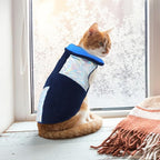 EMUST Dog Feece Jacket, Soft Dog Vest Warm Cold Weather Coats for Small Medium Dogs Boy or Girl for Fall Winter, Royal Blue, L