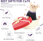 Sticky Cat Clothes Stretchy, Sphynx Hairless Sweater & Pajamas for Cats only, Soft Cat Onesie for Cats After Surgery Female Male & Hair Loss Prevention, Black XL