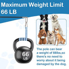 Flirt Pole for Dogs Interactive Dog Pole Toy for Large Medium Small Dogs, Dog Teaser Pole for Tug of War, Flirt Pole with Lure Ball (Standard&Extended Pole+Tensile Rope)