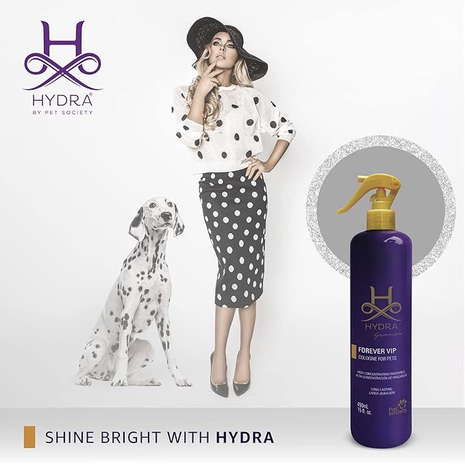 Hydra Forever VIP Pet Cologne, Finishing Cologne for Dogs and Cats, Grooming Spray, 15 FL.OZ