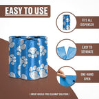 Parisian Pet Ecofriendly Dog Poop Bags Rolls - 160 Count Unscented Poop Bags for Dogs - Leakproof, Extra Thick, 8 Dog Waste Bags Refill Rolls - Blue Doggie Poop Bags - Fits All Dispenser