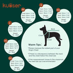 Kuoser Dog Sweater, Holiday Christmas Snowflake Pet Warm Knitwear Dog Sweaters Soft Puppy Clothing, Doggie Turtleneck Cold Weather Outfit Pullover for Small Medium Large Dogs Cats, Red XL