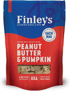Finley's Peanut Butter & Pumpkin Dog Biscuit Treats, All Natural, Limited Ingredient Dog Treats, 12 Ounce (Pack of 1)