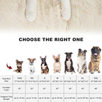 Bedfolks Waterproof Dog Crate Pad, Plush Dog Kennel Bed with Removable Cover, Faux Fur, Washable, 17"x12", Cream
