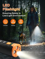 Dog Bark Deterrent Device– Ultrasonic Anti Barking Device for Dogs, 3X Emitters, Rechargeable Trainer for Dogs 6M–8Y, Indoor/Outdoor (Black)