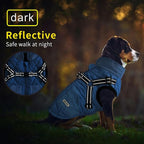 Mosucoirl Warm Dog Coats Pet Clothes, Waterproof Dogs Jacket Reflective Pet Outfits Winter Dog Cold Weather Coat Cozy Snow Jackets Vest for Small Medium Large Dogs Puppy Doggie