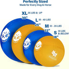 Race&Herd 18" Original XXL Herding Ball for Dogs - Giant Herding Dog Ball Australian Shepherds, Herding Toys, Dog Training Toy for Small Breeds, Dog Toy for Outdoor Play (for Small Dogs, Blue)