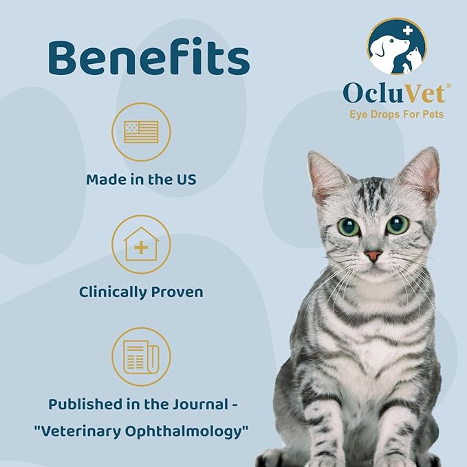 Eye Drops for Pets | Clinically Studied Antioxidants for Pets with Cataracts | Made in The USA | Includes 2% N-Acetyl-L-Carnosine (NAC) | 16mL