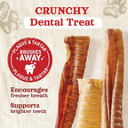 Natural Farm Beef Trachea for Dogs (6 Inch, 6 Pack)- 100% Beef,Odor Free Trachea Dog Chews- Glucosamine & Chondroitin for Joint & Hip Mobility, Bone Strength- Low-Fat Crunchy & Crispy- for All Dogs