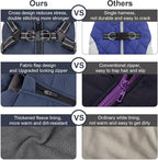 Warm Winter Coat, Fashion Sports Cold Weather Jacket With Built-in Harness, Reflective & Adjustable Comfortable Pet Vest, Waterproof Windproof Apparel for Small Dogs (Navy)