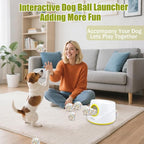 Magicorange Automatic Dog Ball Launcher, Interactive Dogs Balls Thrower for Small and Medium Dogs,Dog Fetch Machine (Lime Green)