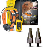 Dogtra Pathfinder 2 GPS Tracker e Collar + Titanium Contact Points 1" | 9 Mile, LED Light, No Monthly Fees, Waterproof, Smartwatch Control, Satellite Tracking, Multiple Dogs, Smartphone Required