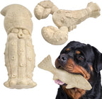 Dog Toys for Aggressive Chewers, 3 Pack Indestructible Dog Chew Toys, Super Chewer Toys with Tough Nylon for All Breed Sizes, Teeth Cleaning & Training, Boredom Relief