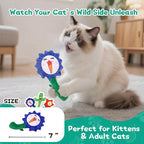 Catnip Toys for Indoor Cats - 3 Pack Kitten Toys with Bell & Crinkle Paper, Soft Plush Cat Kicker & Chew Toy for Bored Cats