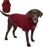Tuff Pupper Dog Hoodie | Premium Quality 100% Organic Cotton | Ultra Soft Interior for Superior Comfort | Elastic Cuffs & Drawstring for Warmth | Stretch Fit Suitable for All Breeds (Red, XXL)