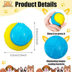 Dog Balls, 4-Pack Squeaky Dog Ball, Large and Medium Sized Dogs, Interactive Dog Toys for Play Exercise and Training 2.5 Inch Easy Catching Dog Toys
