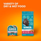IAMS Proactive Health Indoor Weight Control & Hairball Care Adult Dry Cat Food, Salmon Recipe, 16 lb. Bag