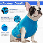 MIGOHI Dog Anxiety Relief Coat,Comfort Anxiety Vest for Dogs,Adjustable Dog Anxiety Calming Wrap for Fireworks,Thunderstorm,Travel,Separation,Anxiety Jacket for Medium Dogs,M,Blue
