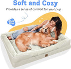 Orthopedic Removable Large Dog Bed -XL Large Dog Beds with Washable Cover and Removable Bolsters Non-Slip Bottom & Waterproof Pet Bed Sofa for Big Size Dogs