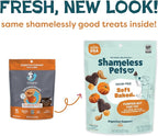 Shameless Pets Soft-Baked Dog Treats, Pumpkin Nut Partay - Natural & Healthy Dog Chews for Digestive Support with Fiber - Made in USA, Free from Grain, Corn & Soy - 1-Pack