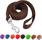 AMAGOOD 6 FT Cat Leash, Strong and Durable Traditional Style Leash with Easy to Use Collar Hook,Cat Lead Great for Cats (3/8 in x 6 ft(Pack of 1), Brown)