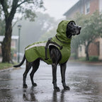 Mosucoirl Dog Raincoat Waterproof Raincoats for Dog Reflective Dogs Rain Jackets with Hood Hoodie Pet Rain Poncho Coat for Small Medium Large Dogs Puppies S-XXL (Green, M)