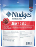 Blue Buffalo Nudges Jerky Cuts Dog Treats, Made in the USA with Natural Ingredients, Steak, 10-oz Bag